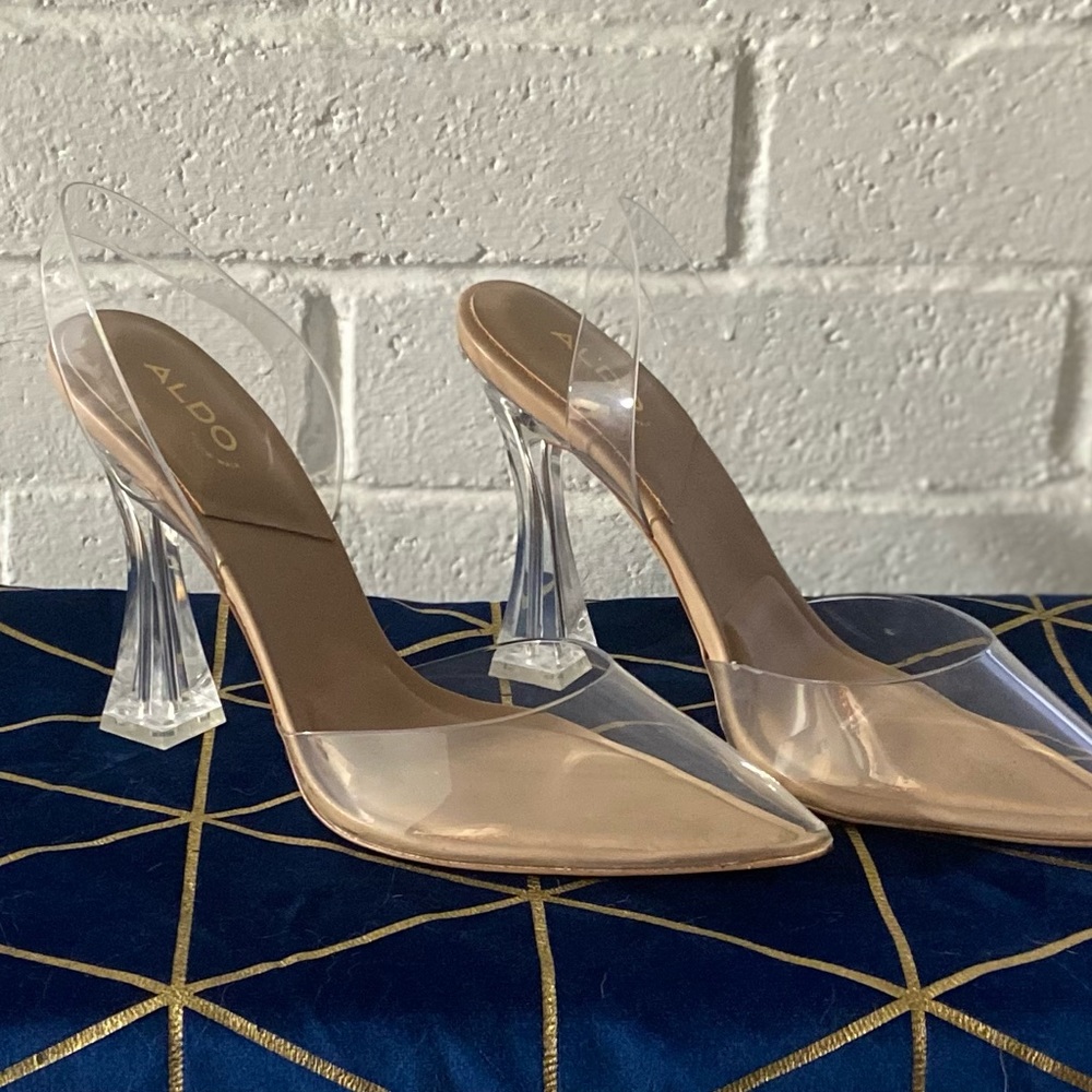 Aldo never worn outside clear heels!